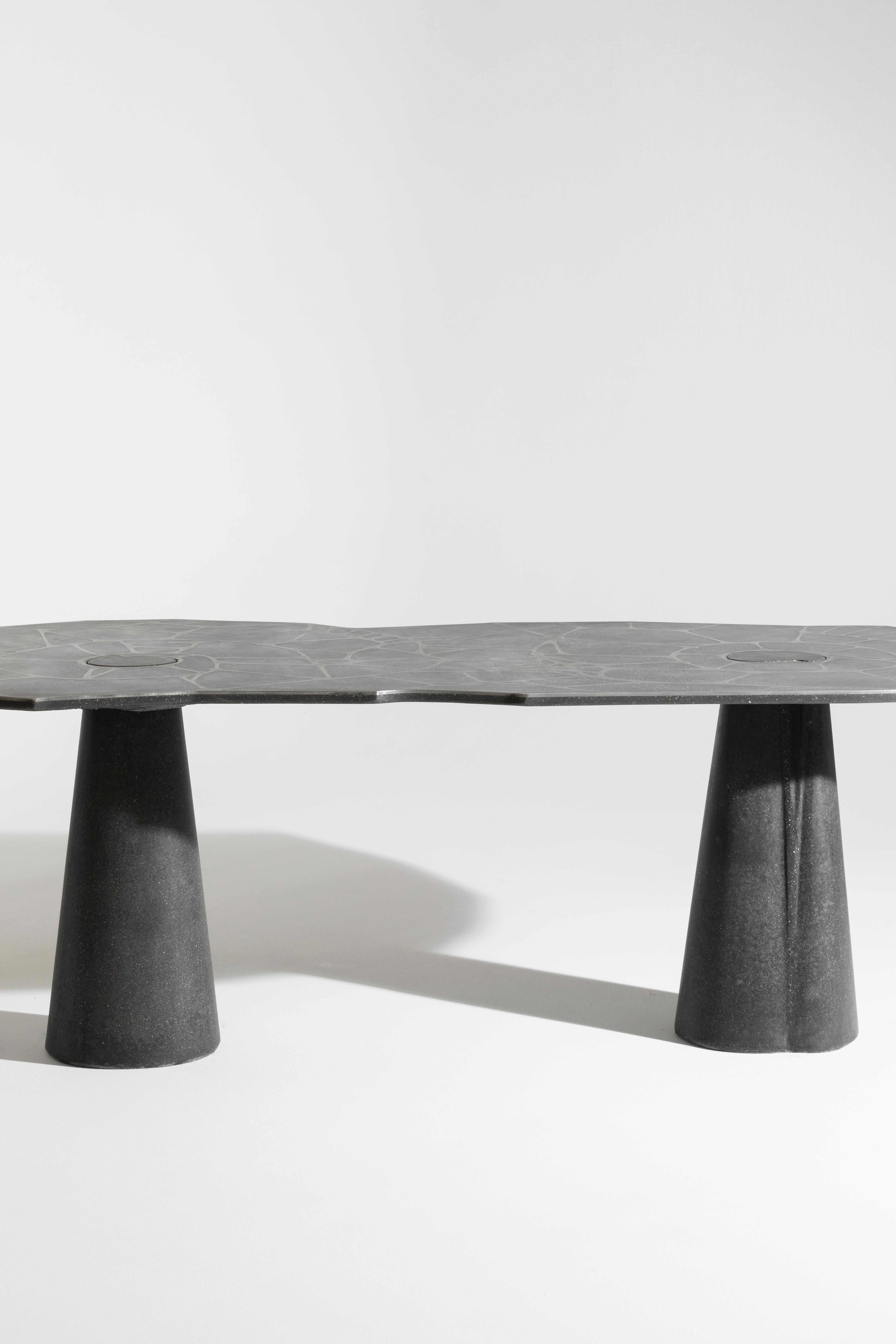 American James de Wulf Nautilus Exo Oversized Dining Table For Sale