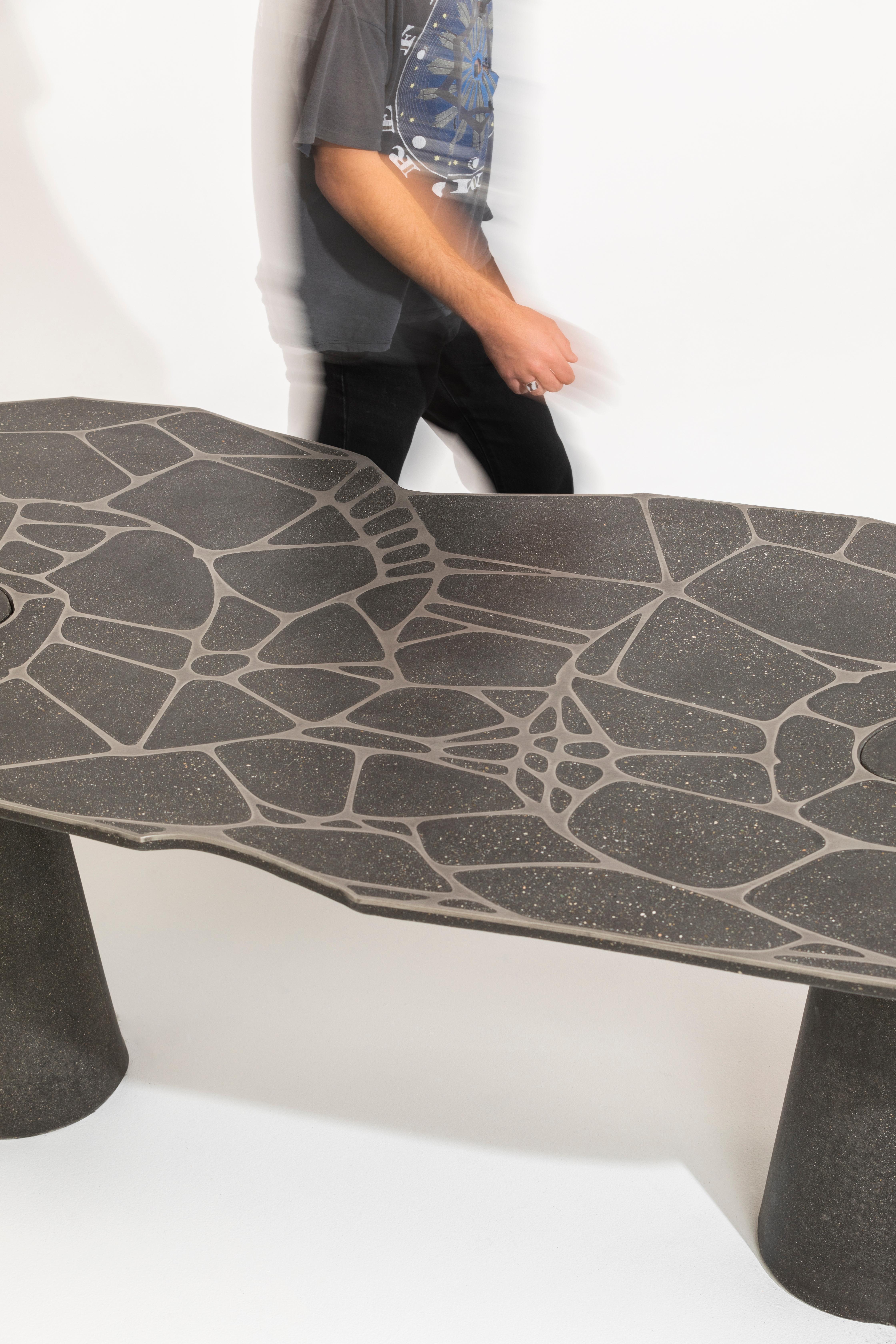 Contemporary James de Wulf Nautilus Exo Oversized Dining Table For Sale