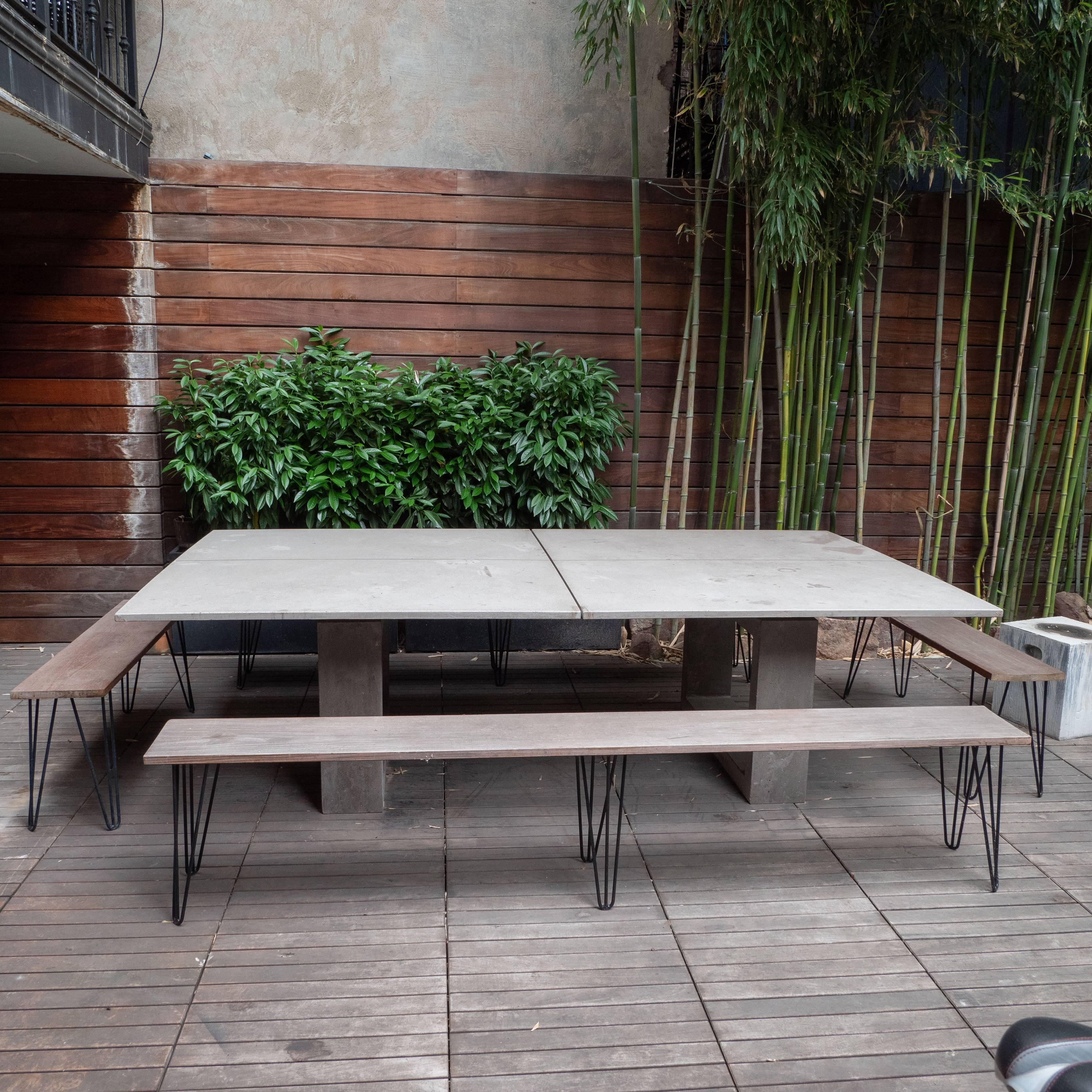 James de Wulf Outdoor Concrete Ping Pong and Dining Table 3