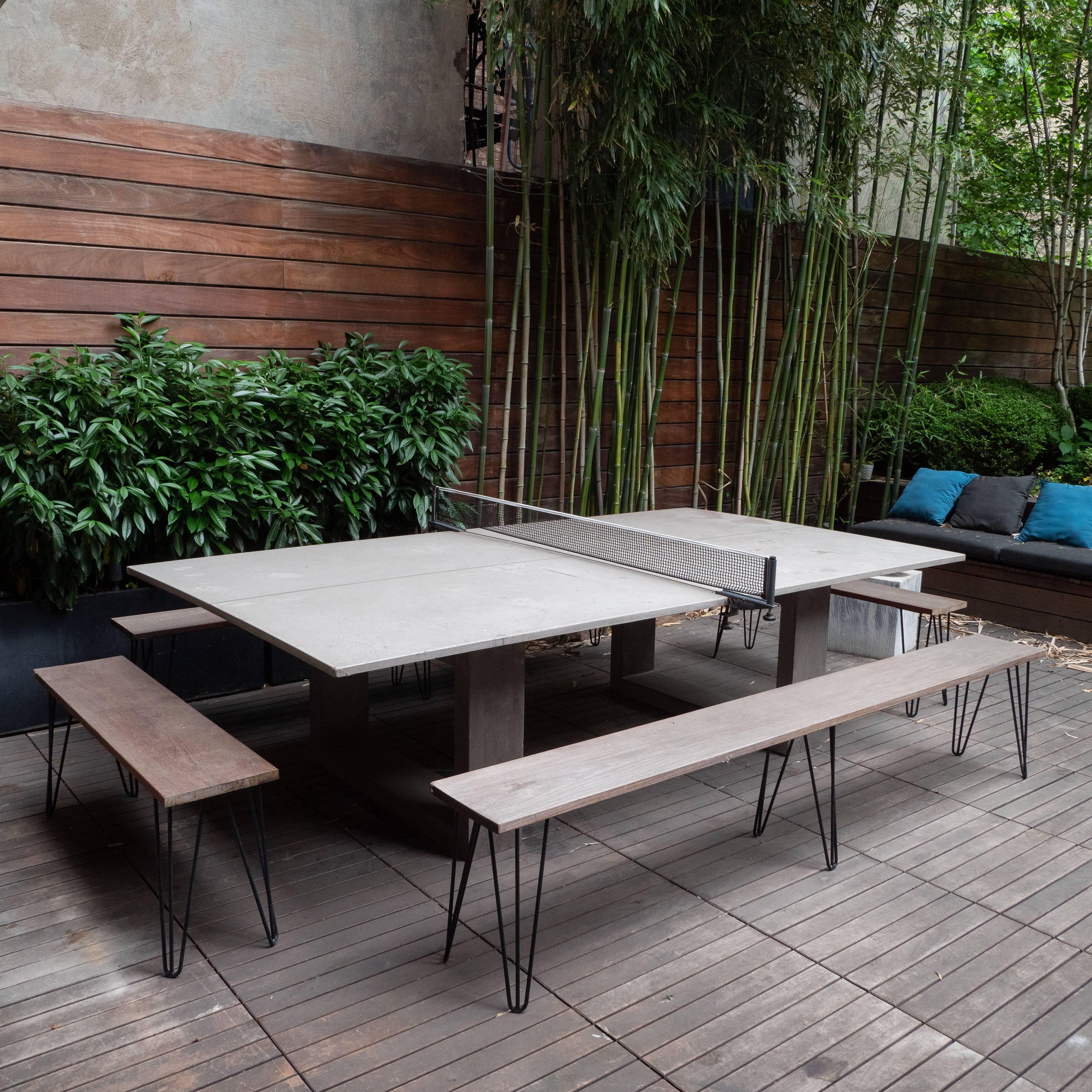 James de Wulf Outdoor Concrete Ping Pong and Dining Table 1