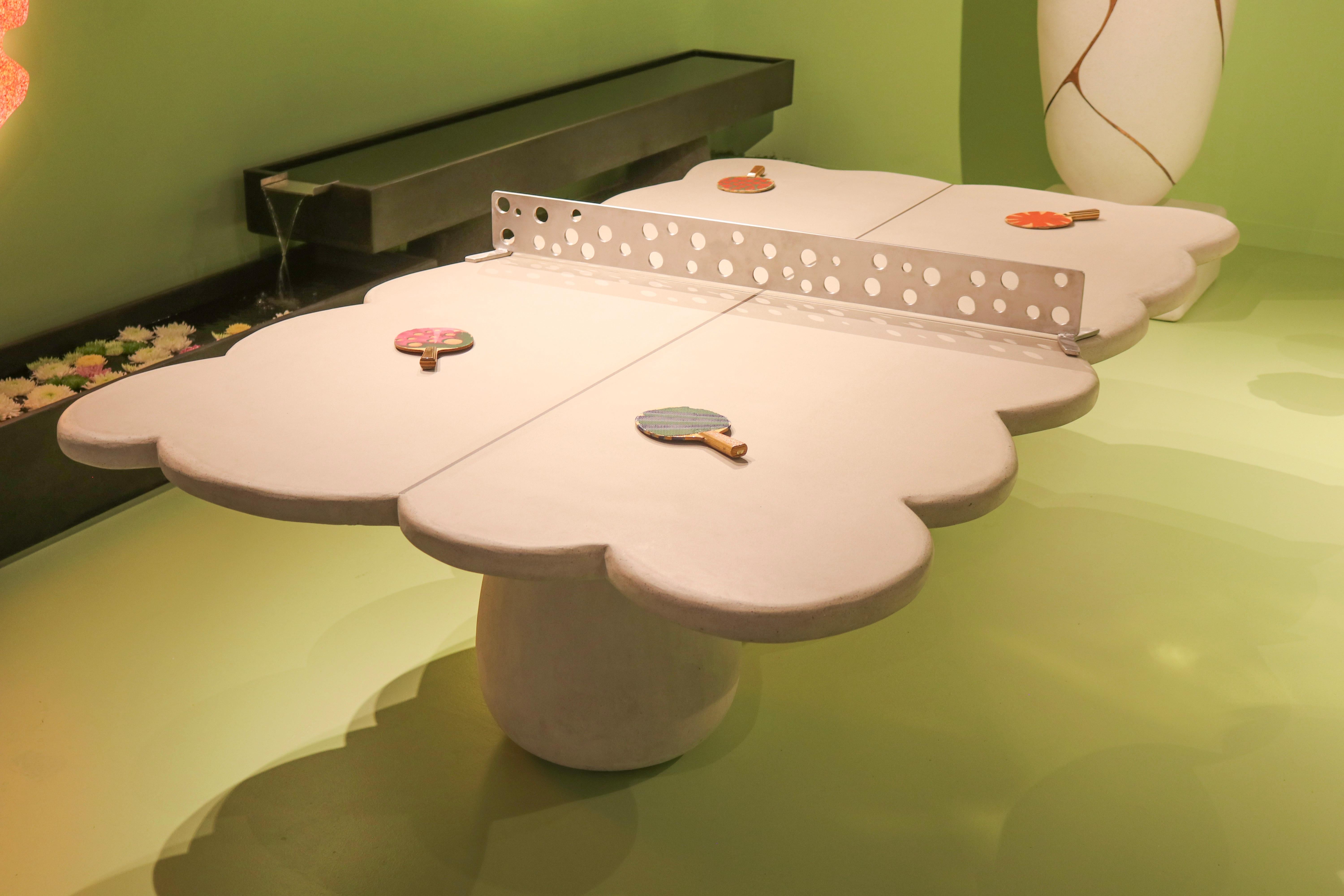 Contemporary James de Wulf Petal Ping Pong Dining Table For Sale
