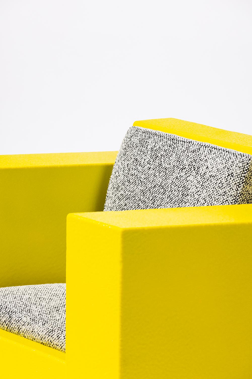 Fabric James de Wulf Signal Block Chair