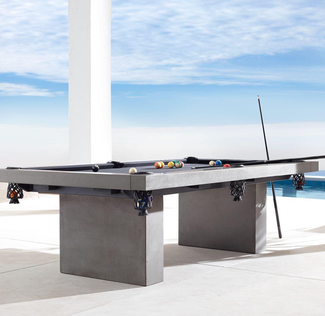 Brutalist James de Wulf Special Edition Solid Base Pool Table For Sale