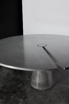 James de Wulf Concrete Split Locking Dining Table - Premium Black