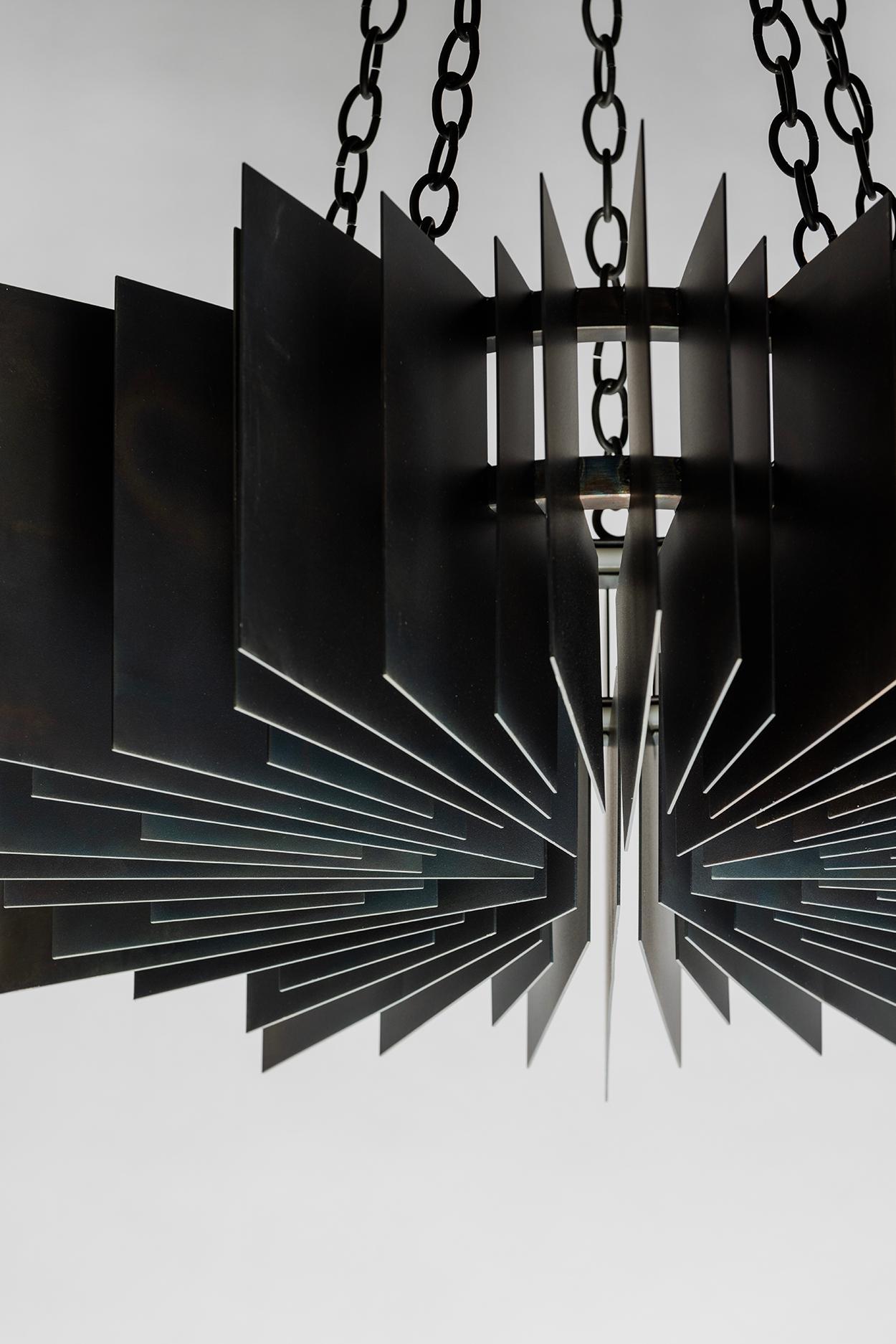 Contemporary James de Wulf Supernova Chandelier Lighting, Available Now For Sale