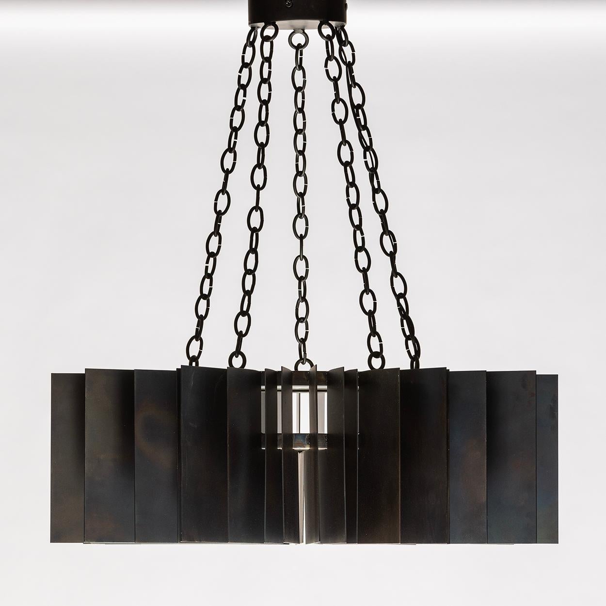 James de Wulf Supernova Chandelier Lighting In New Condition For Sale In Los Angeles, CA