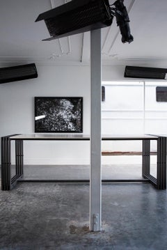 James de Wulf Concrete Tall Workbench Dining Table, 132 x 42