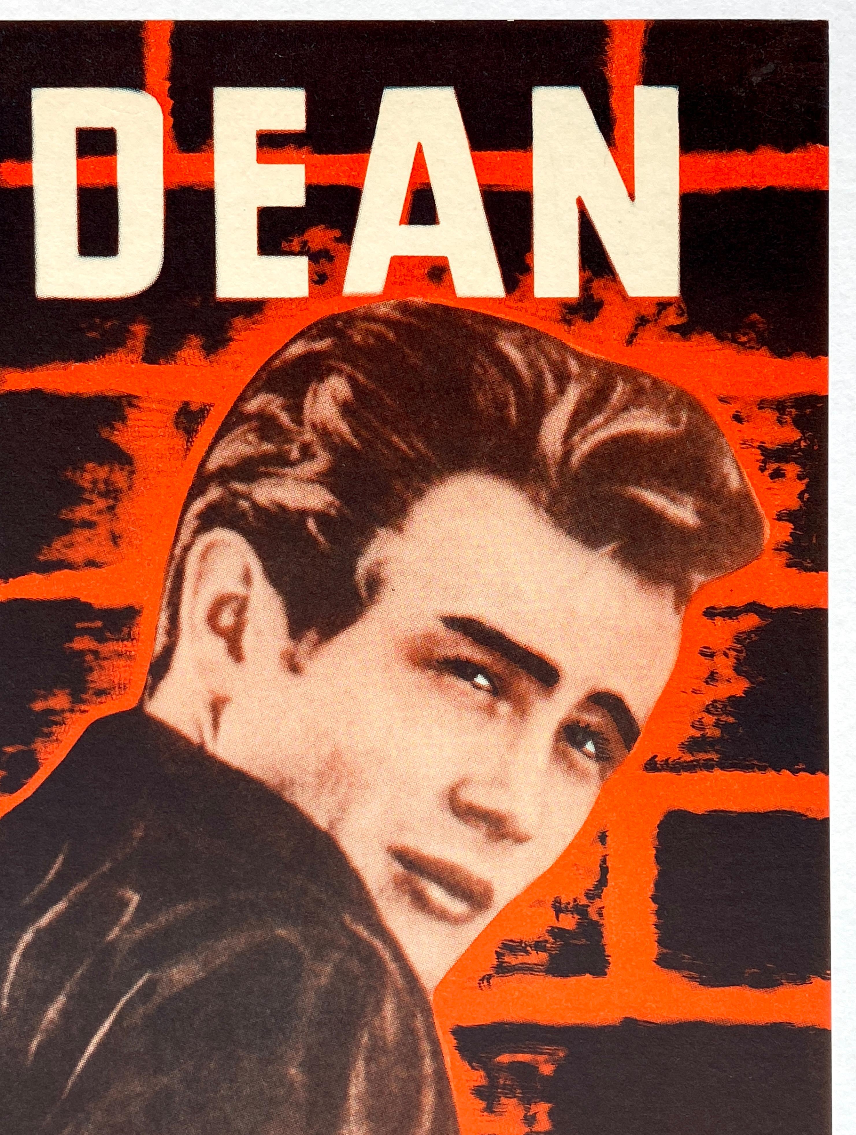 Mid-Century Modern James Dean 'Rebel Without a Cause' Original Vintage Movie Poster, Finnish, 1956 For Sale