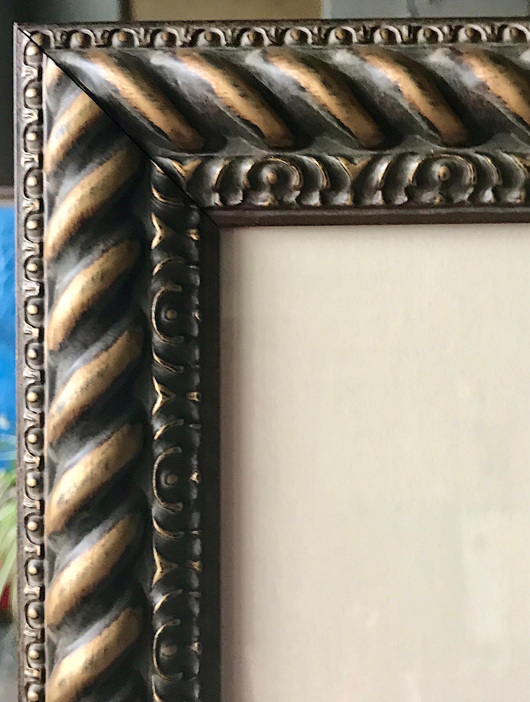 BACKYARD Signierte Lithographie, Schwarzes Paar, afroamerikanisches Erbe, Steppdecken im Angebot 2