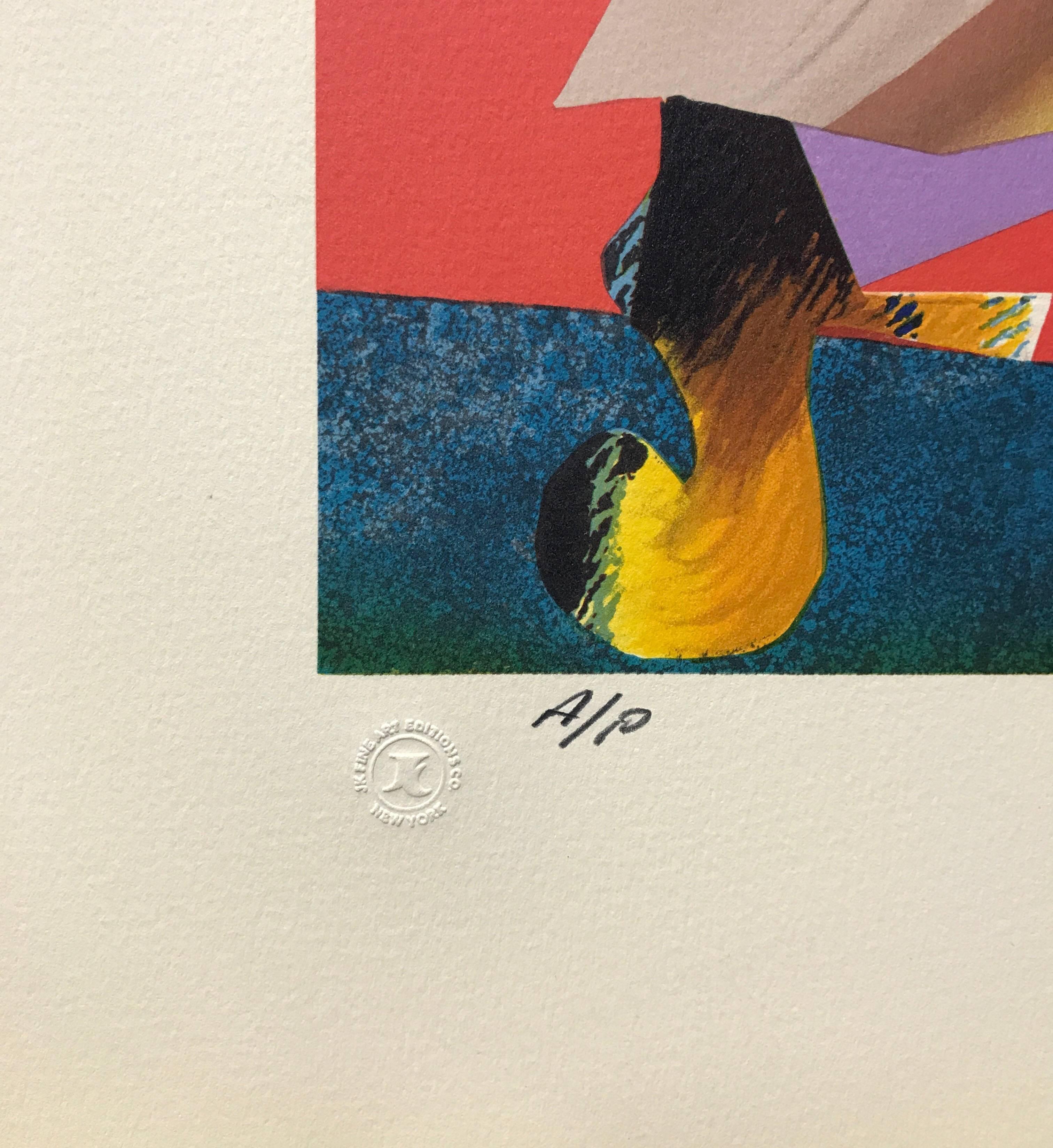 THE FAMILY è una litografia originale disegnata a mano e in edizione limitata dell'artista afroamericano James Denmark, stampata con litografia a mano su carta Arches al 100% priva di acidi. Ricca e vivace composizione multicolore composta da carte