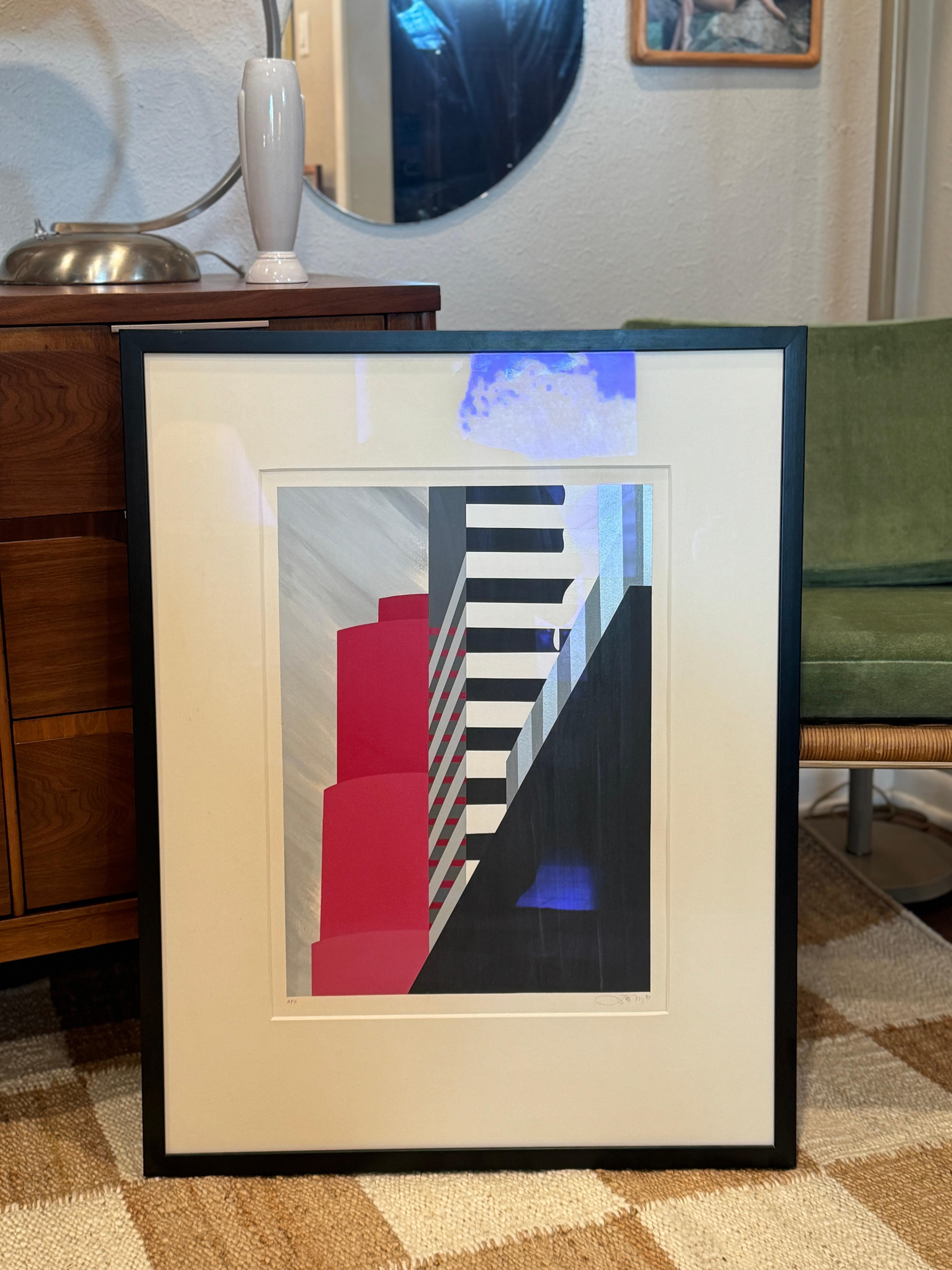 Moderno Opera originale di James Dewoody, anni '80 circa. 