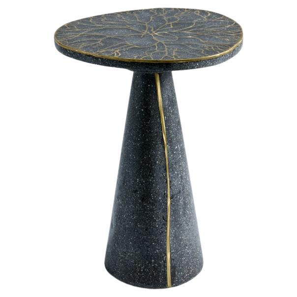 James DeWulf, Exo, Concrete and Bronze Side Table, United States, 2021 For Sale