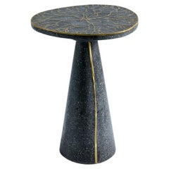 James DeWulf, Exo, Concrete and Bronze Side Table, United States, 2021