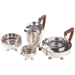 James Dixon
Sons Art Deco Silver Plated Tea Set James Dixon
Sons Art Deco Silver Plated Tea Set