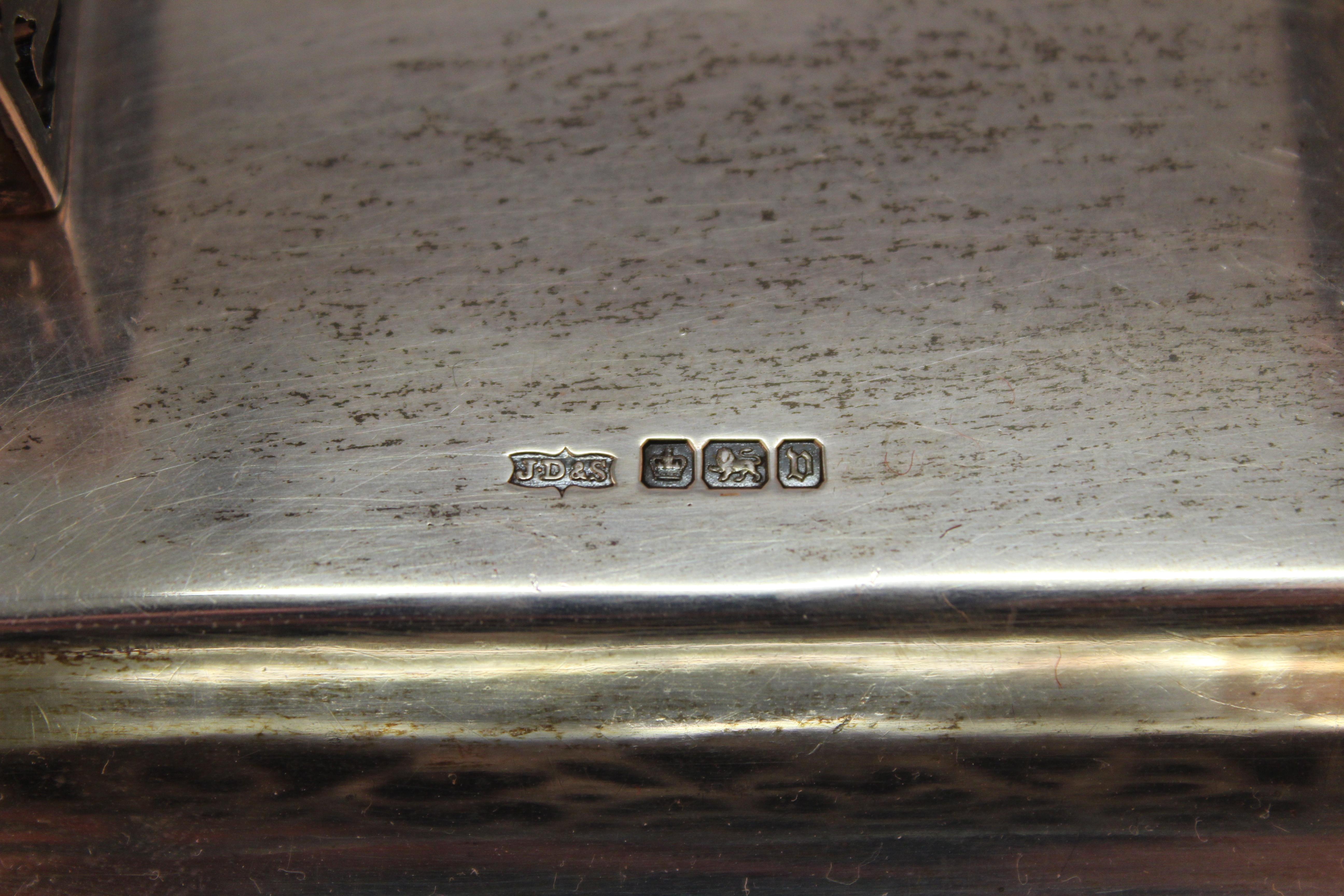 James Dixon & Sons English Sterling Silver Ink Wells on Tray 4