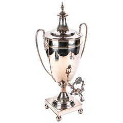 James Dixon & Sons Neoclassical Style Silver-Plate Hot Water Urn