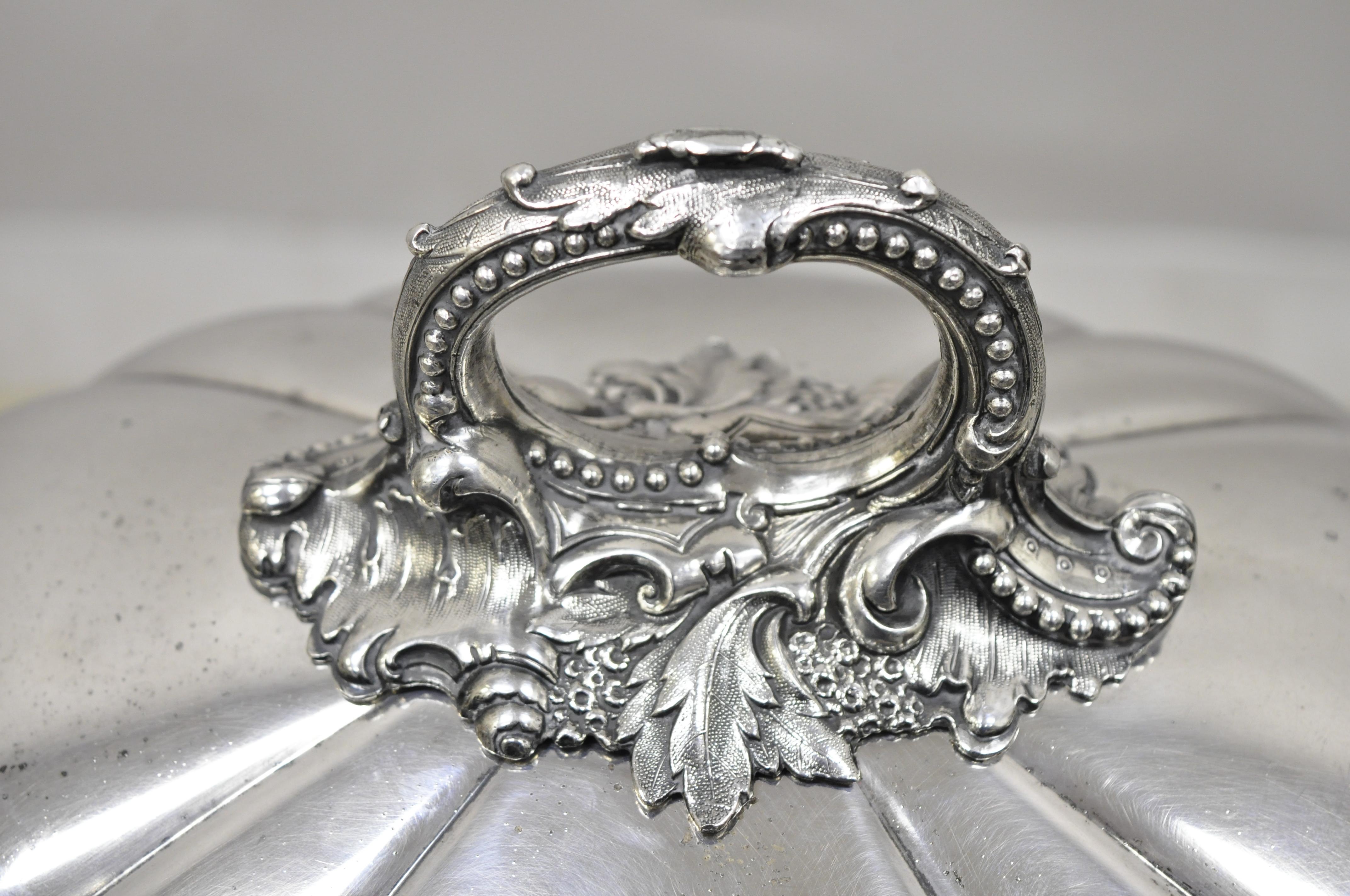 silver platter with lid
