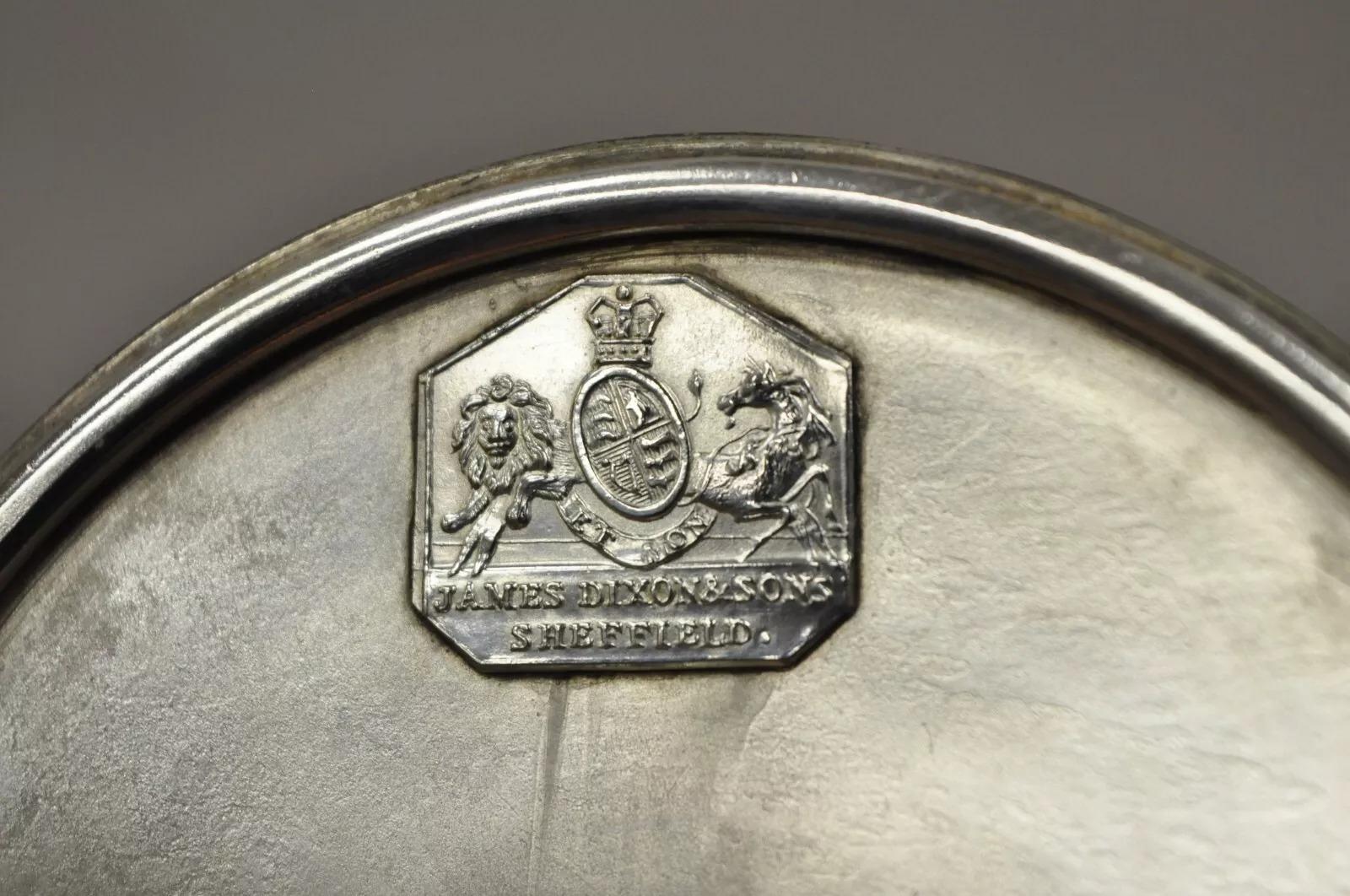 James Dixon & Sons Sheffield Tetera de café basculante victoriana bañada en plata en venta 3