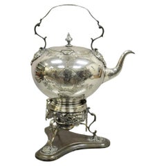 James Dixon & Sons Sheffield Victorian Silver Plated Tilting Coffee Tea Pot