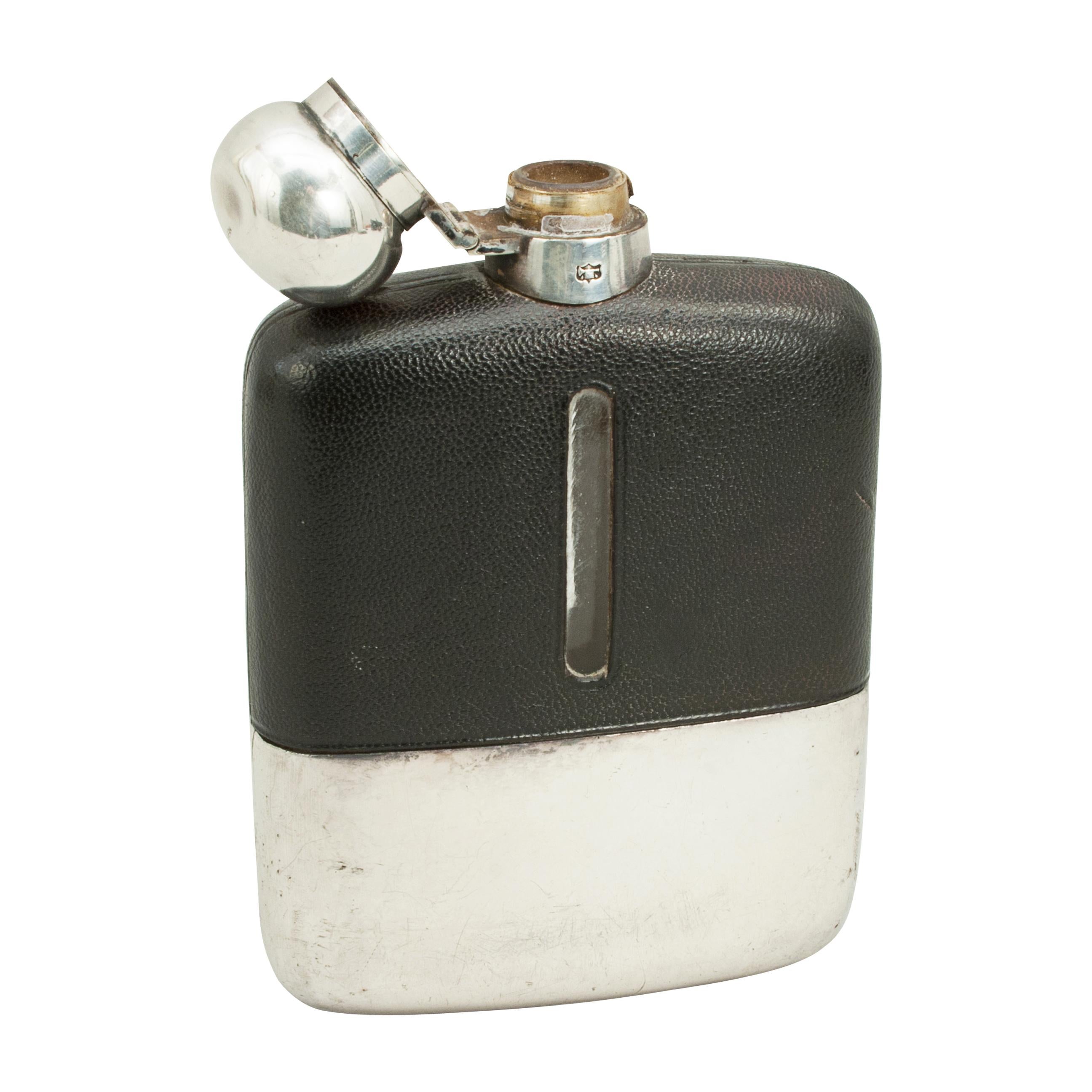 silver plated hip flask