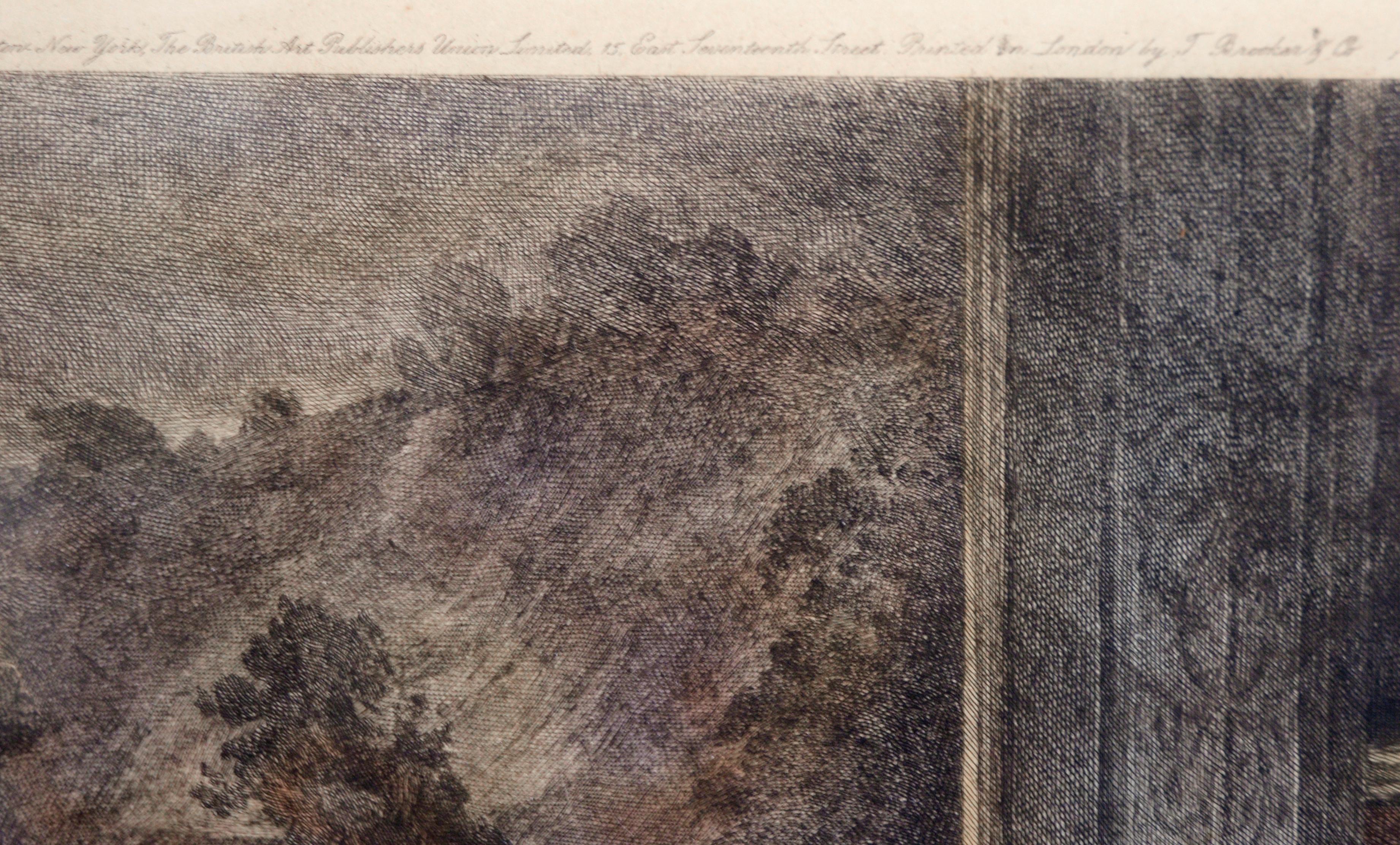 A Breach of Promise - Hand Colored Etching on Paper 1900 Victorian For Sale 3
