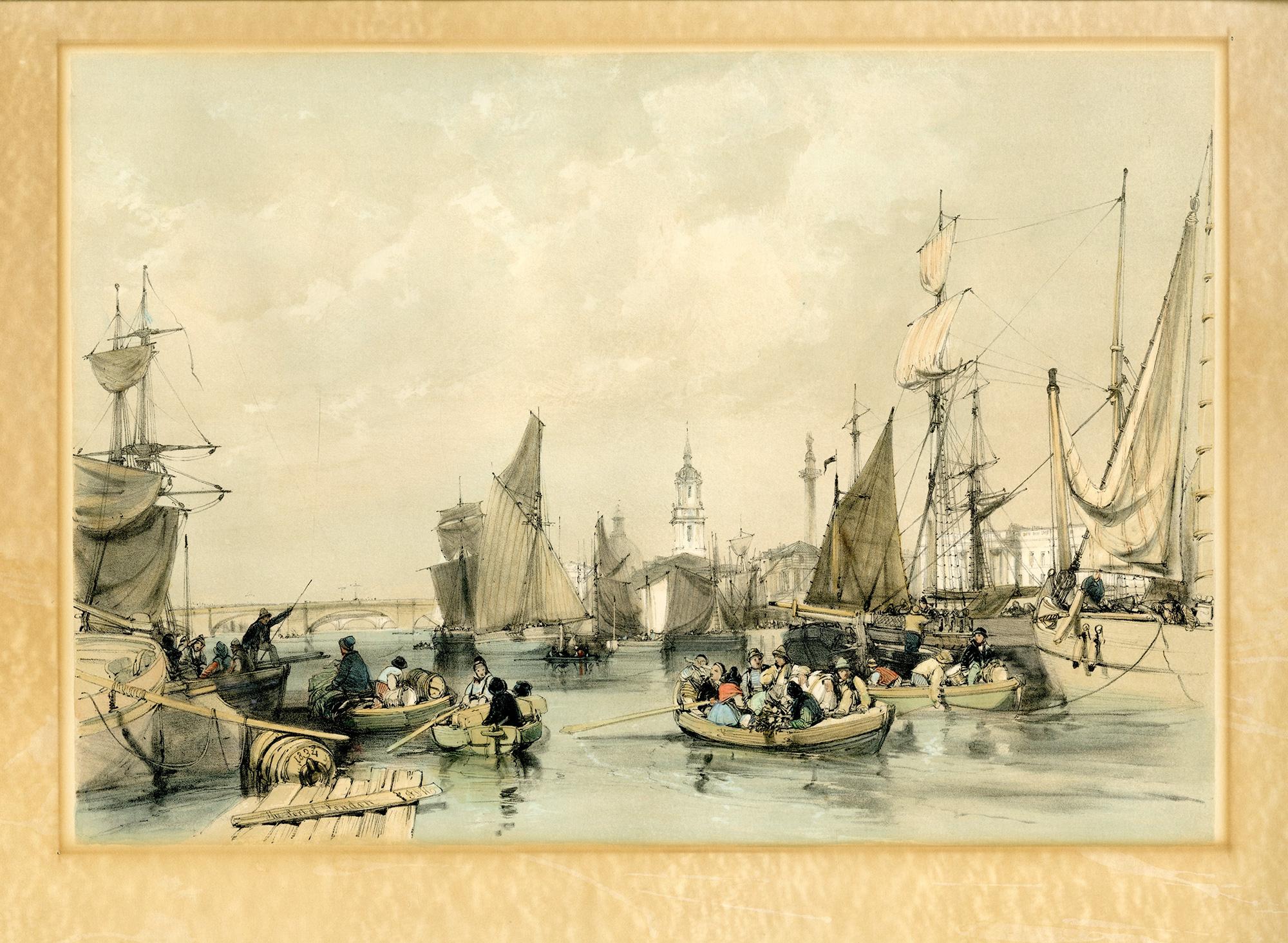 Puerto de Londres - Print de James Duffield Harding