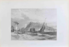 Whitby – Lithographie von James Duffield Harding – 19. Jahrhundert