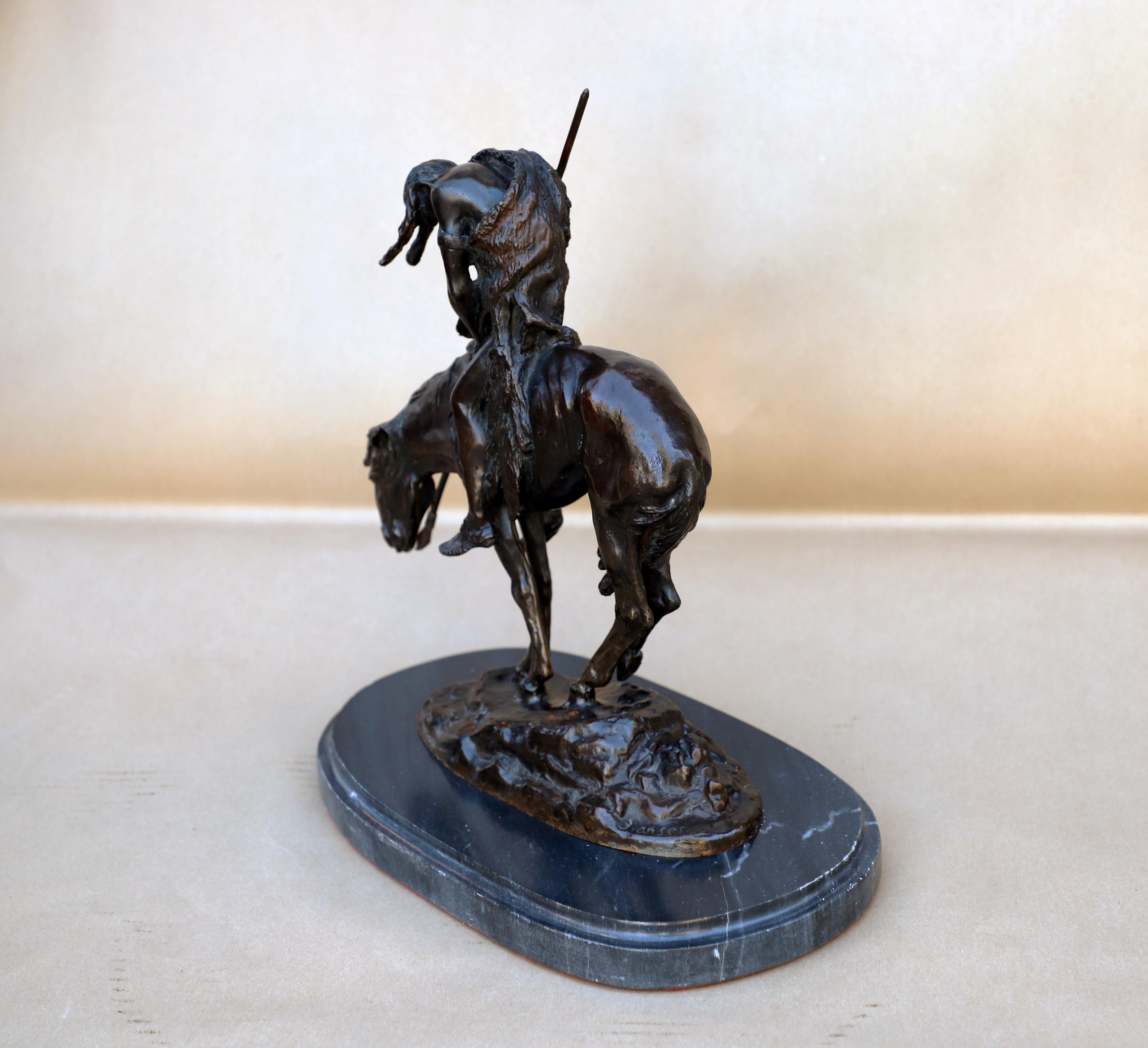 End of the Trail - Reproduction - Realist Sculpture by James Earle Fraser