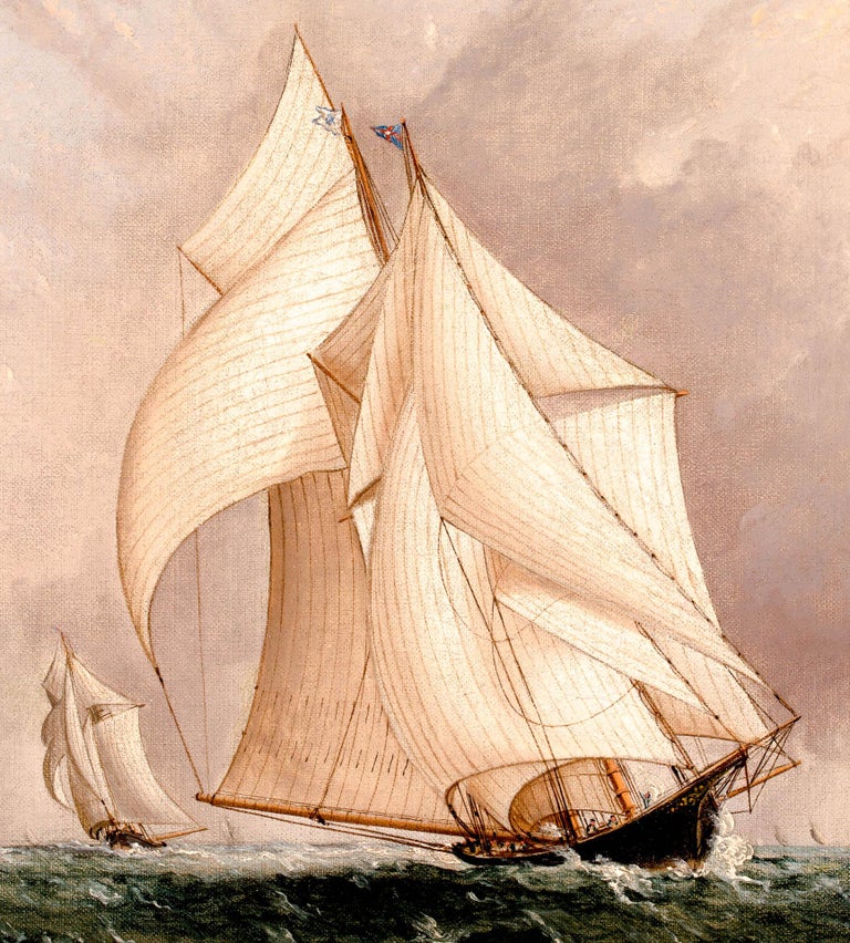 James Edward Buttersworth William Astor's Schooner AMBASSADRESS