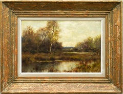 In the Fall of the Year by James Edward Grace, Landscape, Oil on Canvas, Signed