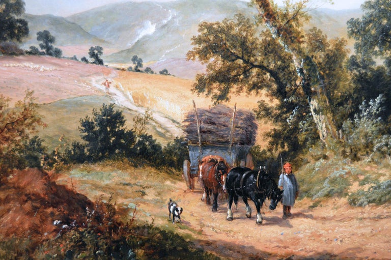 James Edwin Meadows
British, (1828-1888)
A Country Track
Oil on canvas, signed & dated 1861
Image size: 29.5 inches x 47.5 inches
Size including frame: 36.5 inches x 54.5 inches

James Edwin Meadows was born in Essex in 1828. His father was James