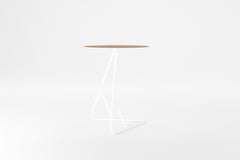 James End Table Oak White