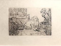 Antique La Gourmandise - Etching by James Ensor - 1904