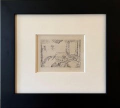 Lust - Original etching by James Ensor - The Seven Deadly Sins