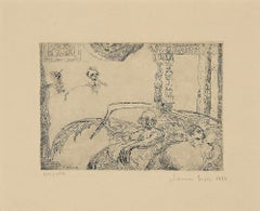 La Luxure - Etching by J. Ensor - 1888