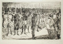 Napoleon's Farewell - Original Etching by J. Ensor - 1897
