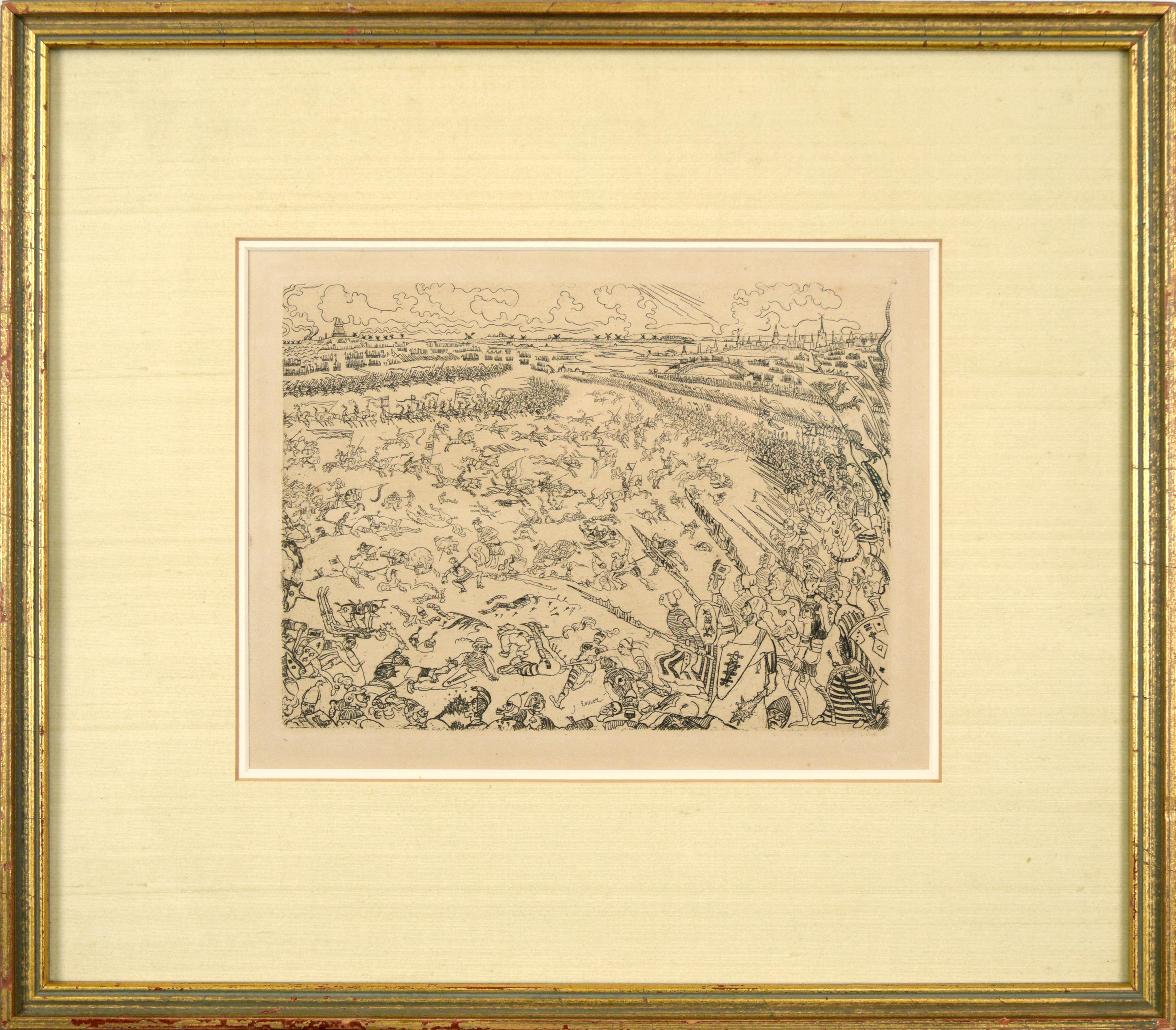"The Battle of the Golden Spurs" Avante Garde Print