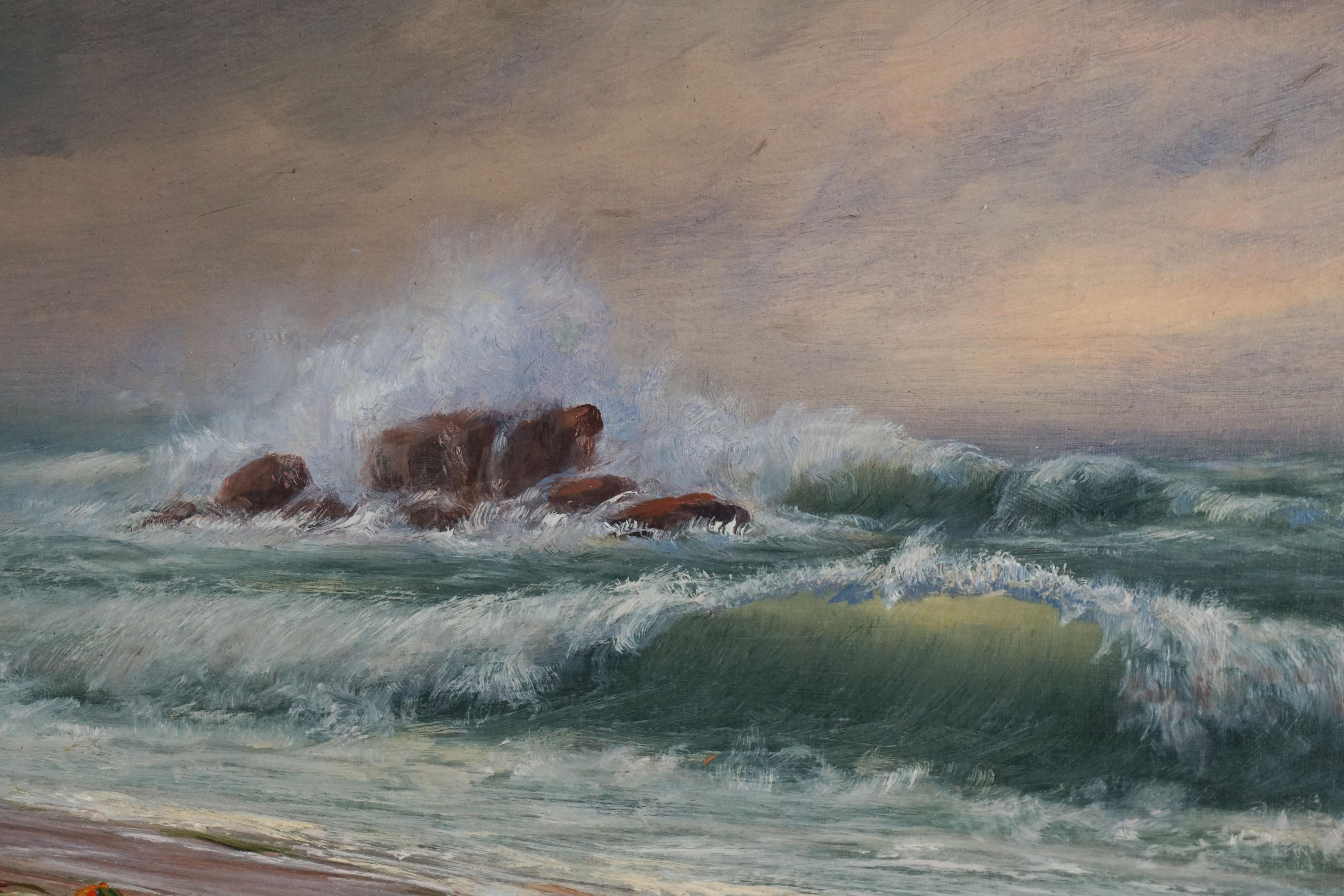 Late 19th Century Northern California Seascape by James Everett Stuart 1