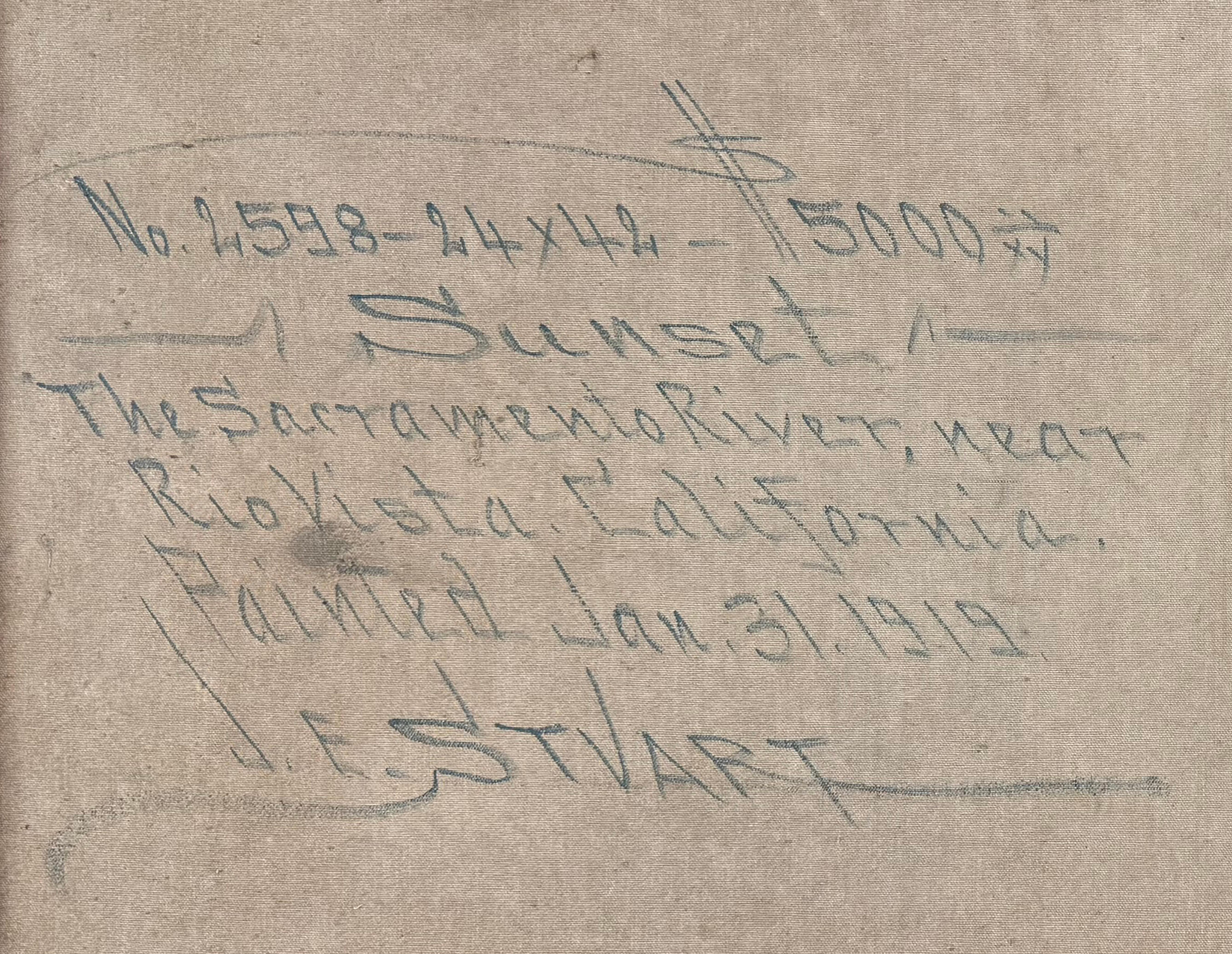 « The Sacramento River, Rio Vista », Californie, Bohemian Club, White House, SFSD en vente 7