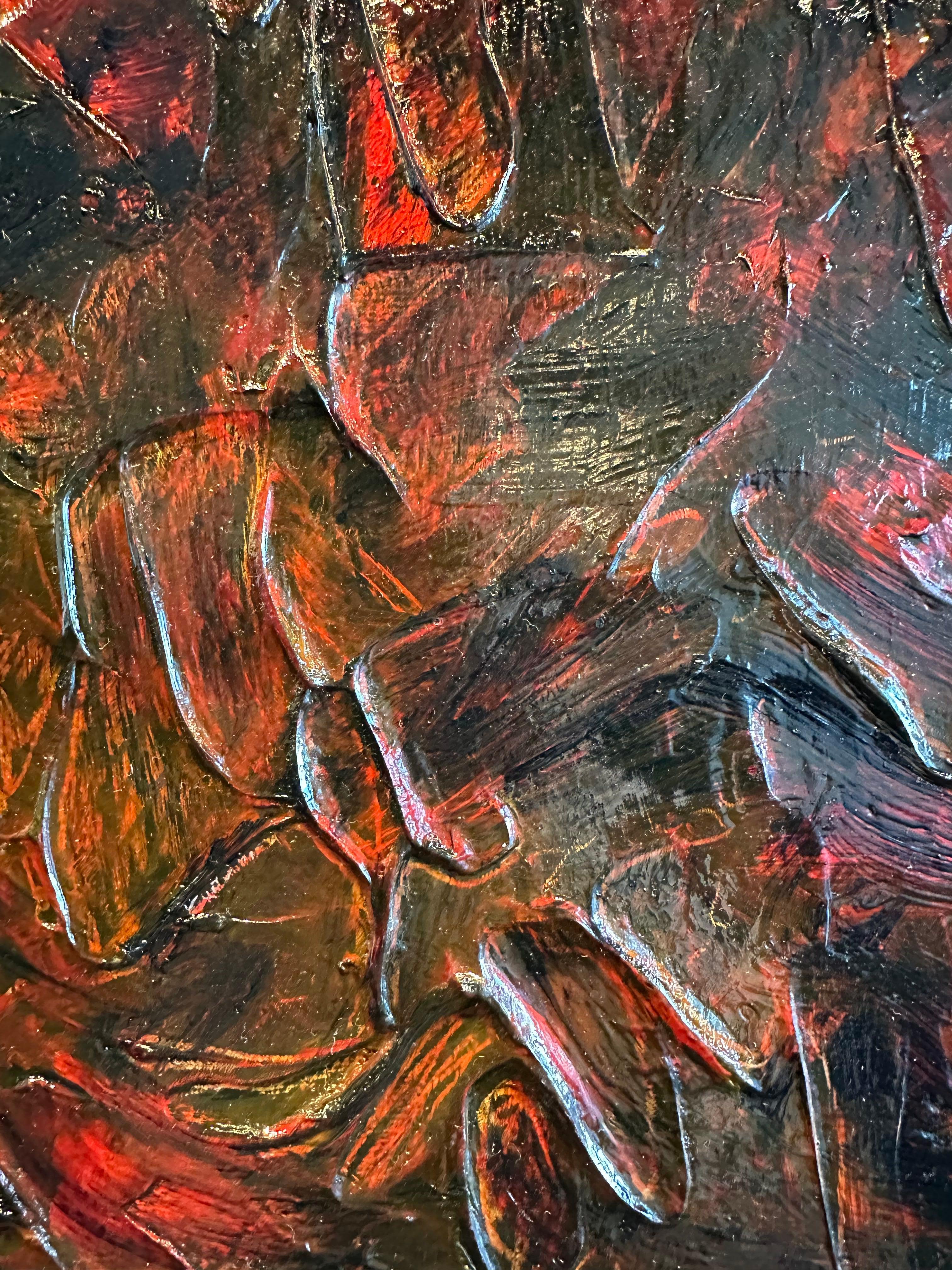 Nuova Promessa - Abstract Painting Nero di James F. Dicke II