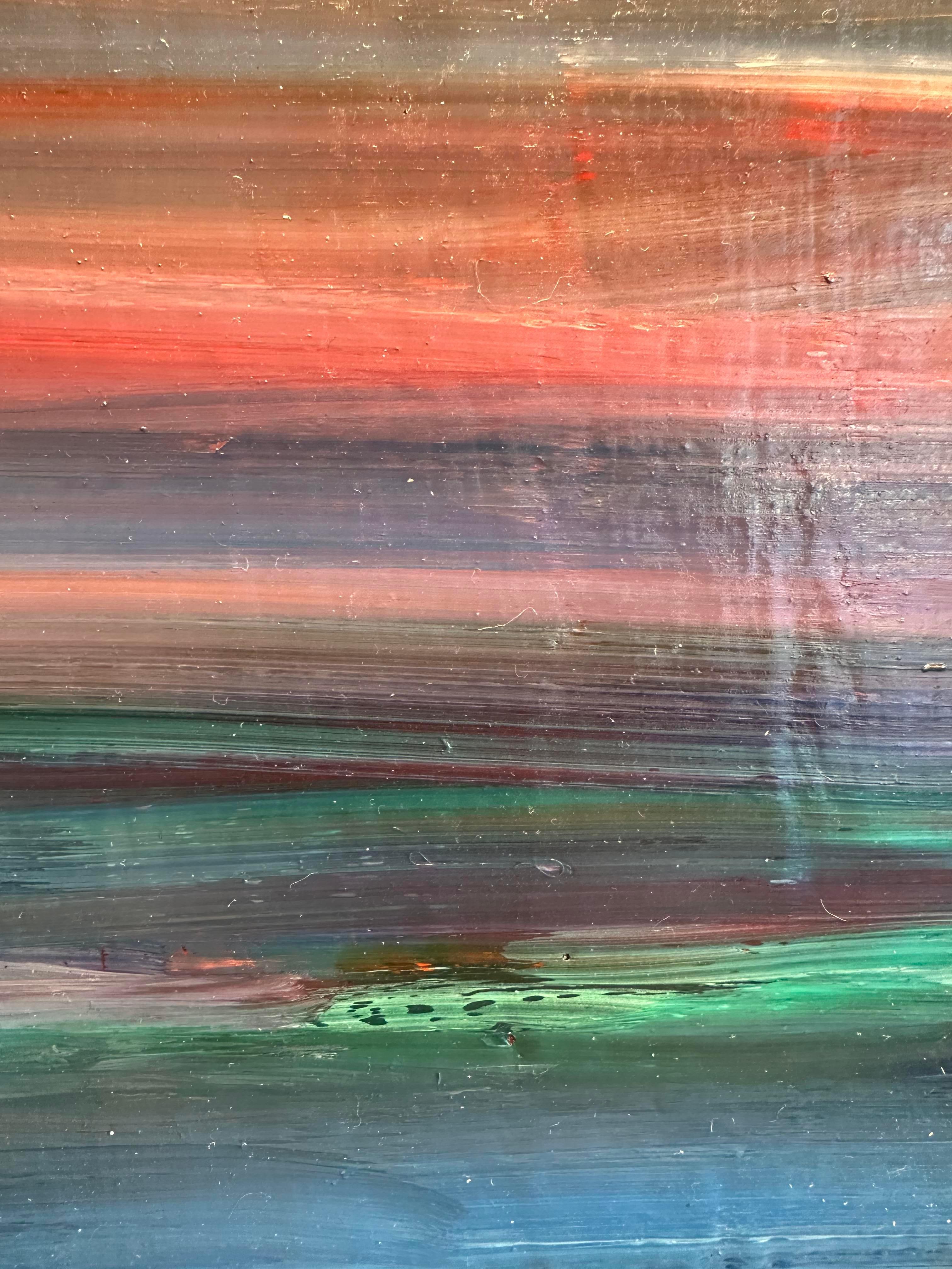 Untitled #2 - Black Abstract Painting by James F. Dicke II