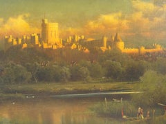 James Fairman landscape oil painting Windsor Castle