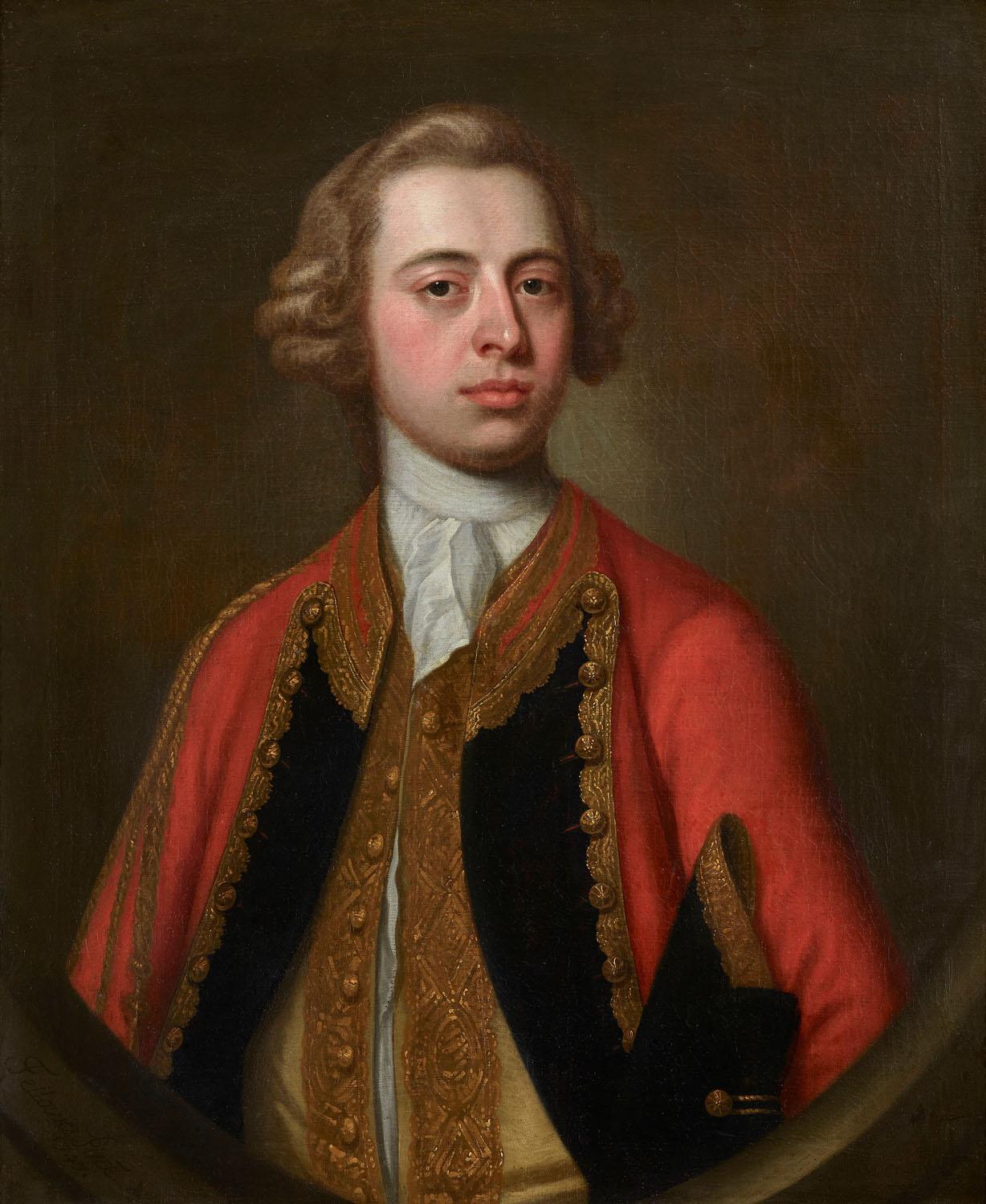 James Fellowes Portrait Painting - Portrait of William Henry Kerr, Earl of Ancram, 4th Marquess of Lothian