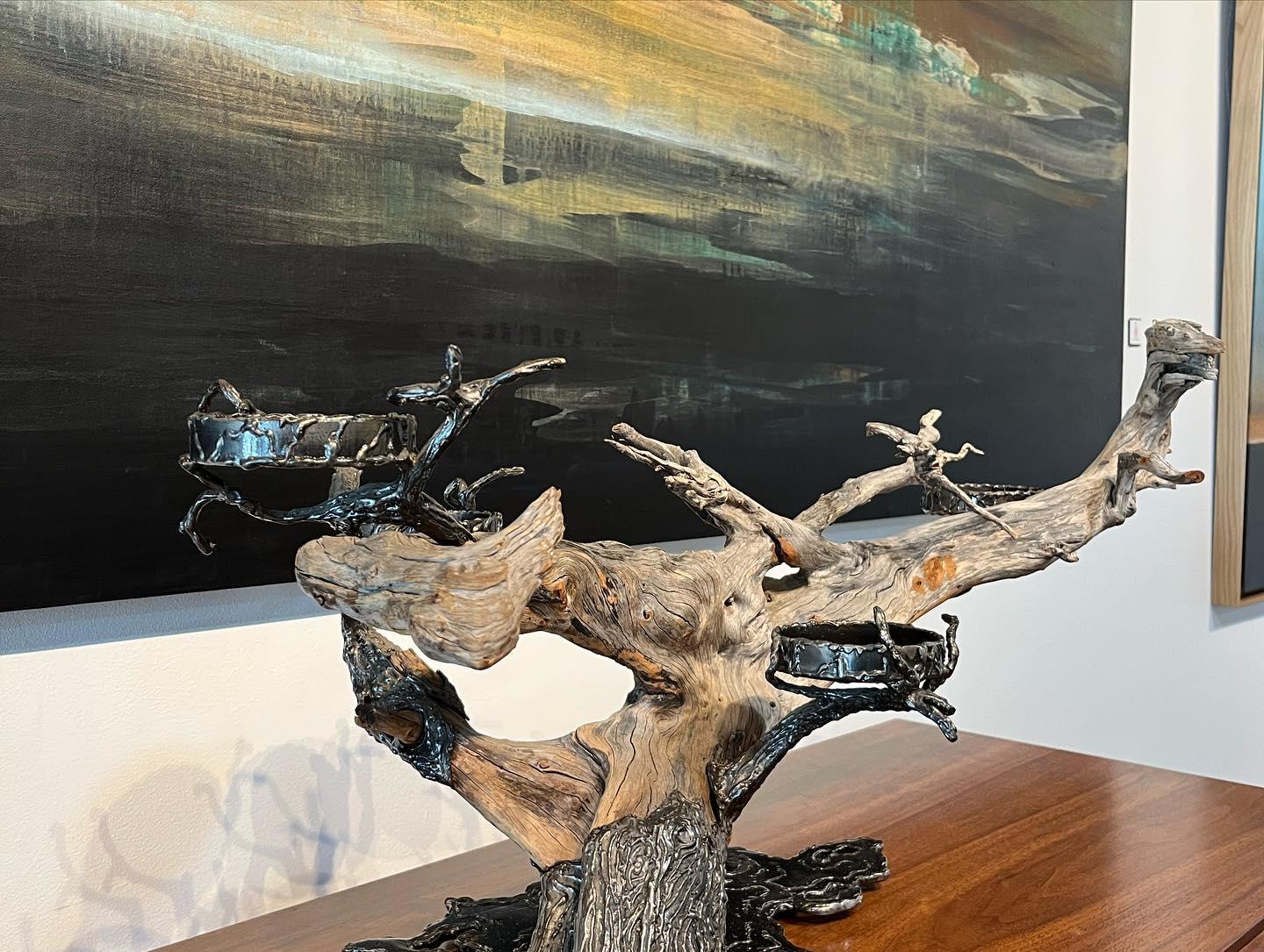 Chandelier - Contemporain Sculpture par James Ferrari
