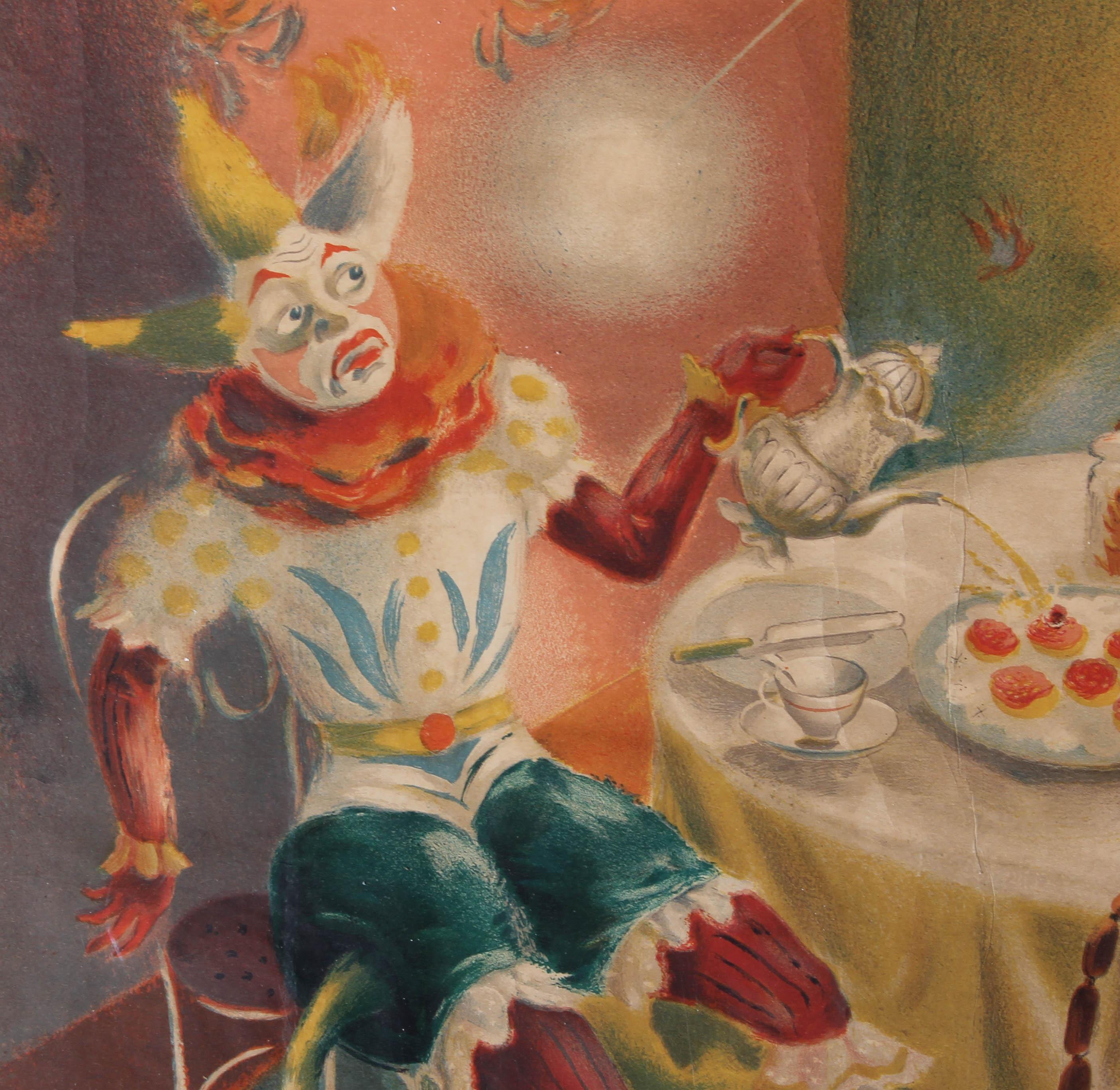James Fitton RA (1899 –1982) - 1942 Lithograph, The Pantomime 1
