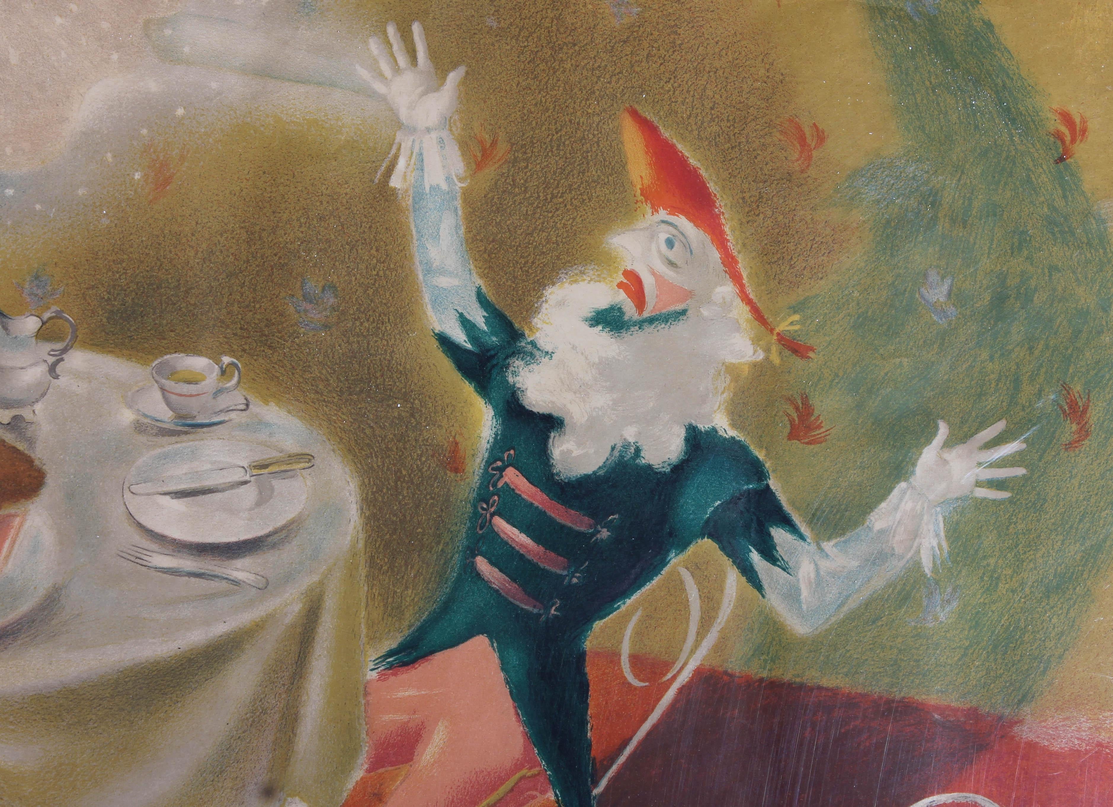 James Fitton RA (1899 –1982) - 1942 Lithograph, The Pantomime 2