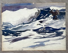 Seevögel an der Brandung
