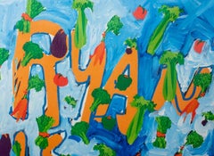 James Franco "Coloring Book" Oil on Canvas, 2015