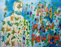 James Franco "Libro para colorear" Óleo sobre lienzo, 2015