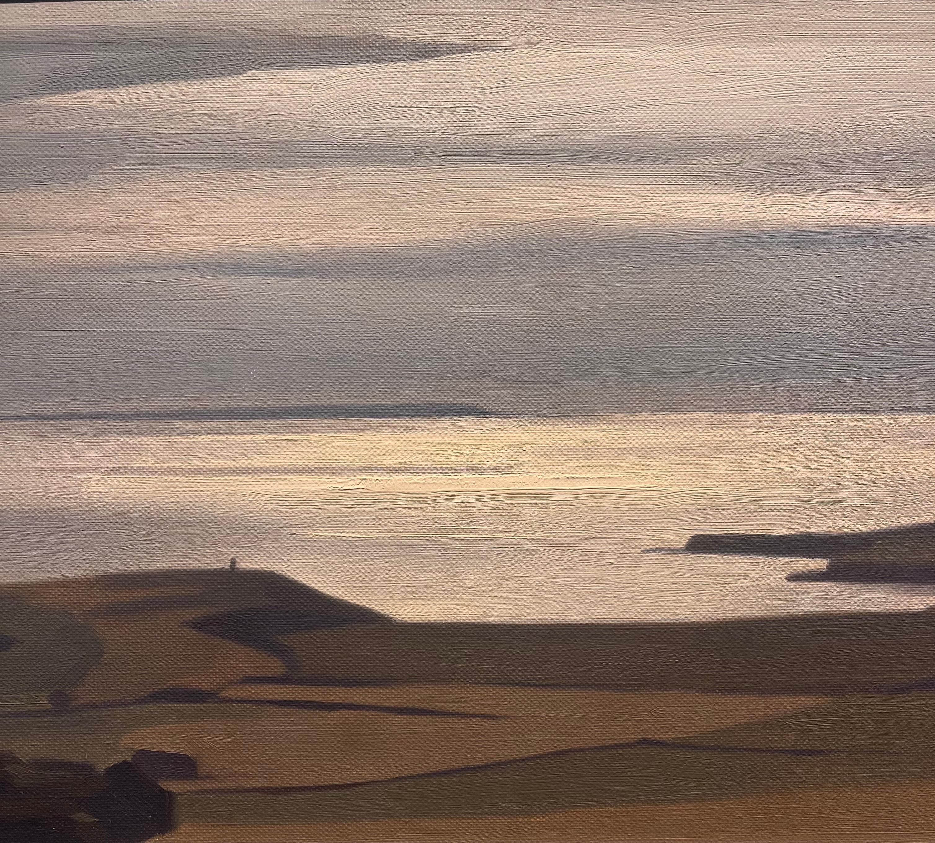 Kimmeridge Bay, Englische School-Öl-Landschaft des 20. Jahrhunderts, monogrammiert (Moderne), Painting, von James Fry